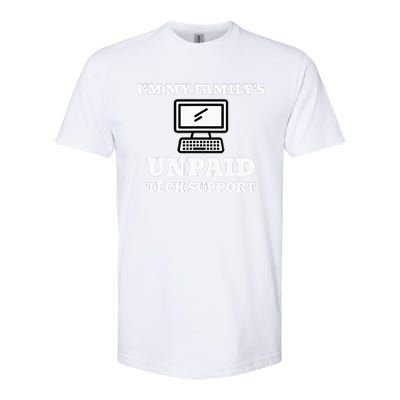 I'm My Family's Unpaid Tech Support Funny Computer Softstyle CVC T-Shirt