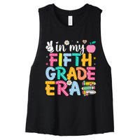 In My Fifth Grade Era 5th Grade Gift Women's Racerback Cropped Tank