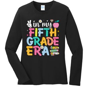 In My Fifth Grade Era 5th Grade Gift Ladies Long Sleeve Shirt