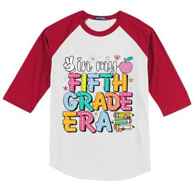 In My Fifth Grade Era 5th Grade Gift Kids Colorblock Raglan Jersey