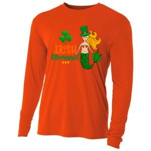 Irish Mermaid Funny Sarcastic St Patrick's Day Leprechaun Gift Cooling Performance Long Sleeve Crew