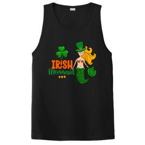 Irish Mermaid Funny Sarcastic St Patrick's Day Leprechaun Gift PosiCharge Competitor Tank