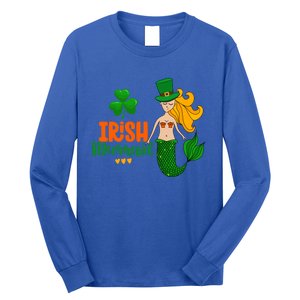 Irish Mermaid Funny Sarcastic St Patrick's Day Leprechaun Gift Long Sleeve Shirt