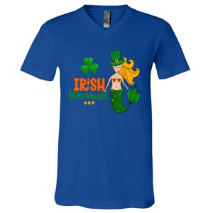 Irish Mermaid Funny Sarcastic St Patrick's Day Leprechaun Gift V-Neck T-Shirt