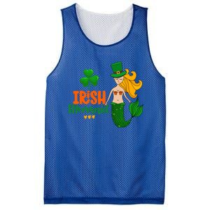 Irish Mermaid Funny Sarcastic St Patrick's Day Leprechaun Gift Mesh Reversible Basketball Jersey Tank