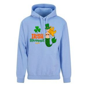 Irish Mermaid Funny Sarcastic St Patrick's Day Leprechaun Gift Unisex Surf Hoodie