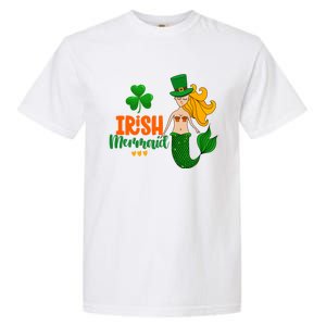 Irish Mermaid Funny Sarcastic St Patrick's Day Leprechaun Gift Garment-Dyed Heavyweight T-Shirt