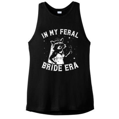 In My Feral Bride Era Raccoon Ladies PosiCharge Tri-Blend Wicking Tank