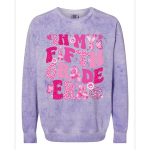 In My Fifth Grade Era Teachers Women Back To School Girl Gift Colorblast Crewneck Sweatshirt