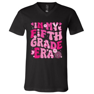 In My Fifth Grade Era Teachers Women Back To School Girl Gift V-Neck T-Shirt