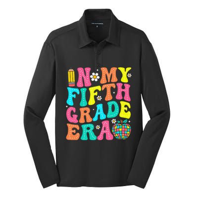 In My Fifth Grade Era 5th Grade Vibes Back To School Gift Silk Touch Performance Long Sleeve Polo