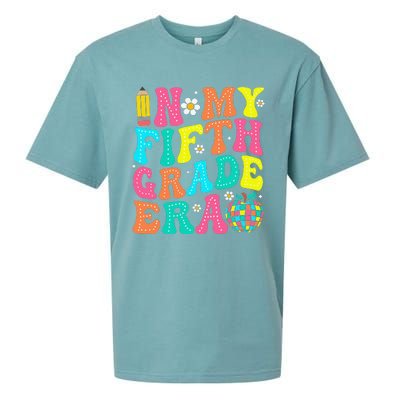 In My Fifth Grade Era 5th Grade Vibes Back To School Gift Sueded Cloud Jersey T-Shirt