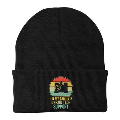 IM My FamilyS Unpaid Tech Support Funny Computer Engineer Gift Knit Cap Winter Beanie