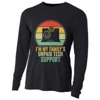 IM My FamilyS Unpaid Tech Support Funny Computer Engineer Gift Cooling Performance Long Sleeve Crew