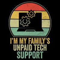 IM My FamilyS Unpaid Tech Support Funny Computer Engineer Gift Cooling Performance Long Sleeve Crew