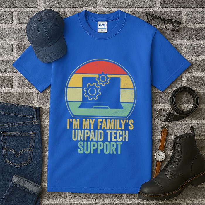 IM My FamilyS Unpaid Tech Support Funny Computer Engineer Gift Tall T-Shirt