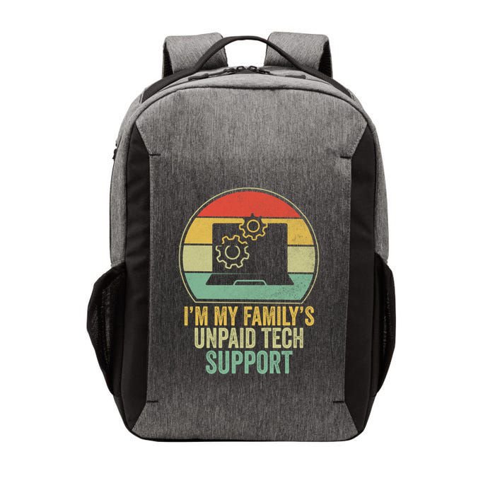 IM My FamilyS Unpaid Tech Support Funny Computer Engineer Gift Vector Backpack