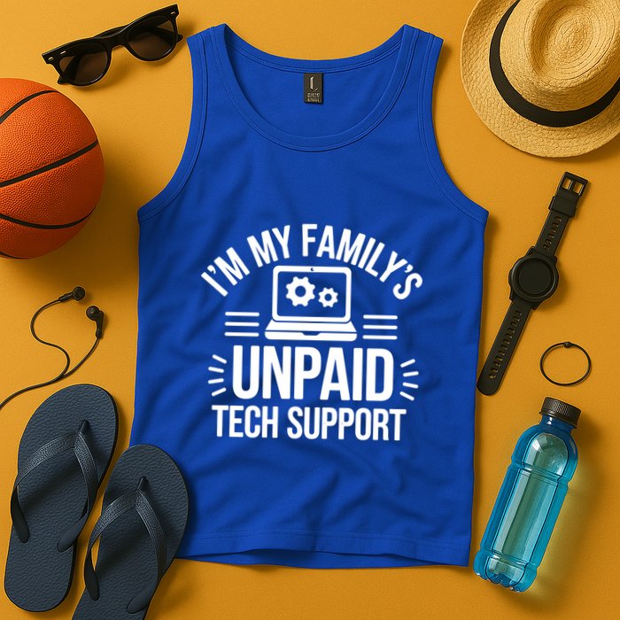 IM My FamilyS Unpaid Tech Support Funny Computer Engineer Gift Tank Top