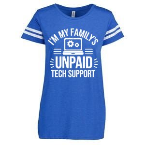 IM My FamilyS Unpaid Tech Support Funny Computer Engineer Gift Enza Ladies Jersey Football T-Shirt