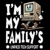 IM My FamilyS Unpaid Tech Support Funny Compute Tech Humor 16 in Basic Backpack