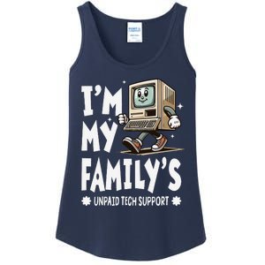 IM My FamilyS Unpaid Tech Support Funny Compute Tech Humor Ladies Essential Tank