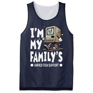 IM My FamilyS Unpaid Tech Support Funny Compute Tech Humor Mesh Reversible Basketball Jersey Tank