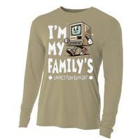 IM My FamilyS Unpaid Tech Support Funny Compute Tech Humor Cooling Performance Long Sleeve Crew