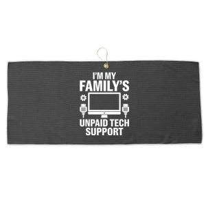 IM My FamilyS Unpaid Tech Support Funny Computer Engineer Funny Gift Large Microfiber Waffle Golf Towel