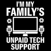 IM My FamilyS Unpaid Tech Support Funny Computer Engineer Funny Gift Metallic Star Ornament