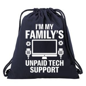 IM My FamilyS Unpaid Tech Support Funny Computer Engineer Funny Gift Drawstring Bag