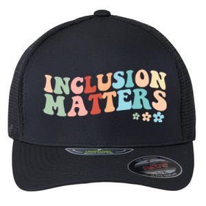 Inclusion Matters Floral Love Acceptance Flexfit Unipanel Trucker Cap