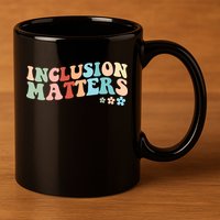Inclusion Matters Floral Love Acceptance 11oz C Handle Ceramic Mug