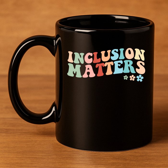 Inclusion Matters Floral Love Acceptance 11oz C Handle Ceramic Mug