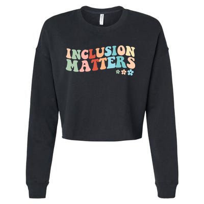 Inclusion Matters Floral Love Acceptance Cropped Pullover Crew
