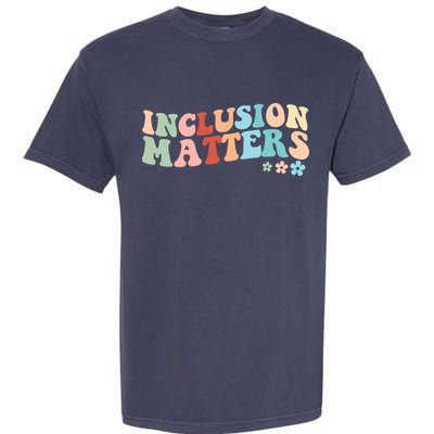 Inclusion Matters Floral Love Acceptance Garment-Dyed Heavyweight T-Shirt