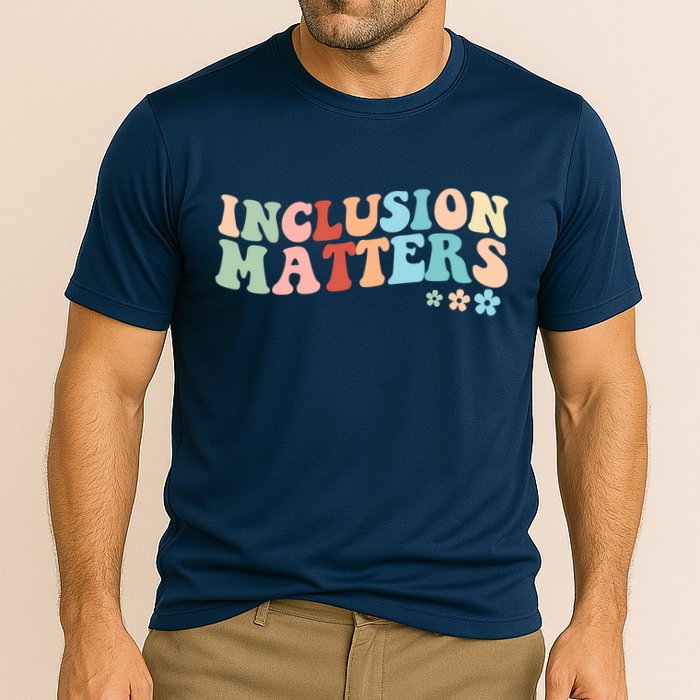 Inclusion Matters Floral Love Acceptance Cooling Performance Crew T-Shirt