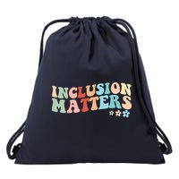Inclusion Matters Floral Love Acceptance Drawstring Bag