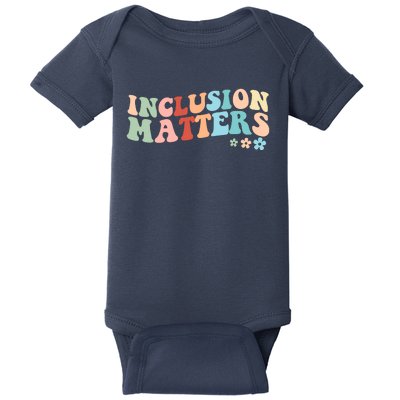 Inclusion Matters Floral Love Acceptance Baby Bodysuit