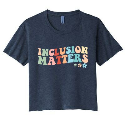 Inclusion Matters Floral Love Acceptance Crop Top