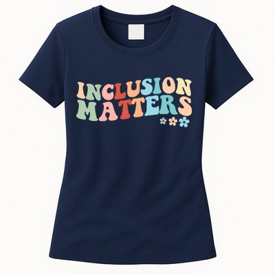 Inclusion Matters Floral Love Acceptance Womens T-Shirt