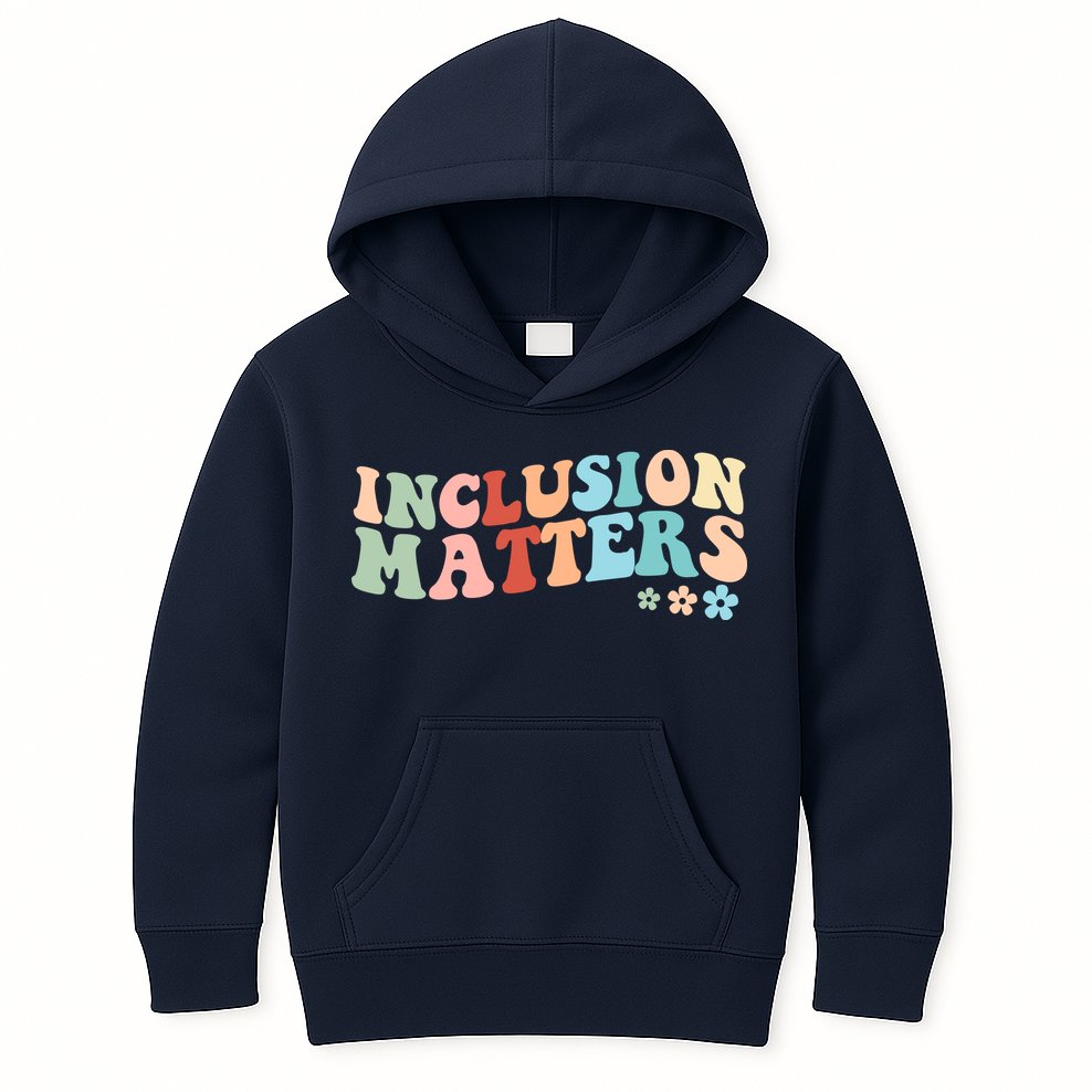 Inclusion Matters Floral Love Acceptance Kids Hoodie