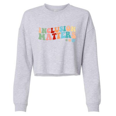 Inclusion Matters Floral Love Acceptance Cropped Pullover Crew