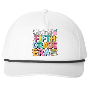 In My Fifth Grade Era 5th Grade For Teacher Girl & Boy Snapback Five-Panel Rope Hat