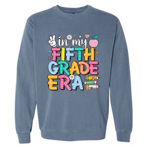 In My Fifth Grade Era 5th Grade For Teacher Girl & Boy Garment-Dyed Sweatshirt