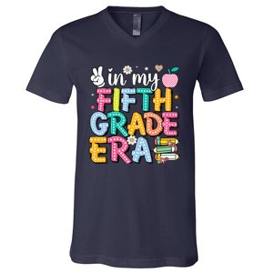 In My Fifth Grade Era 5th Grade For Teacher Girl & Boy V-Neck T-Shirt