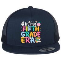 In My Fifth Grade Era 5th Grade For Teacher Girl & Boy Flat Bill Trucker Hat