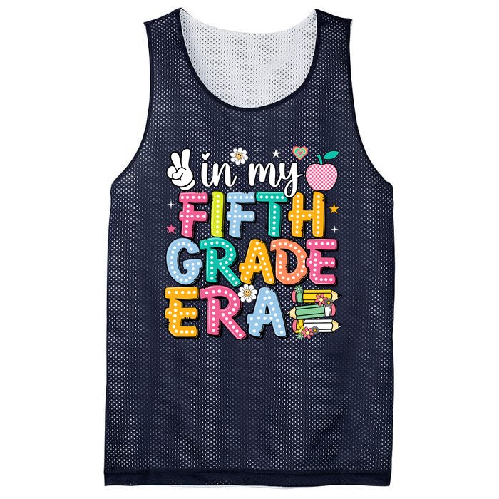 In My Fifth Grade Era 5th Grade For Teacher Girl & Boy Mesh Reversible Basketball Jersey Tank