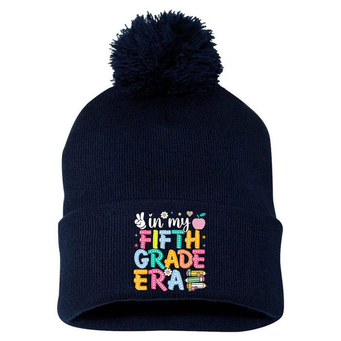 In My Fifth Grade Era 5th Grade For Teacher Girl & Boy Pom Pom 12in Knit Beanie