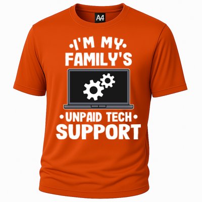 IM My FamilyS Unpaid Tech Support Funny Computer Engineer Cute Gift Cooling Performance Crew T-Shirt