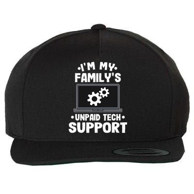 IM My FamilyS Unpaid Tech Support Funny Computer Engineer Cute Gift Wool Snapback Cap